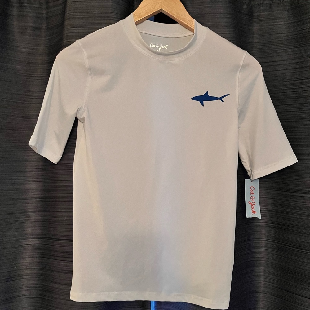 🦈Cat and Jack swim top. Size 12/14. New with tags.